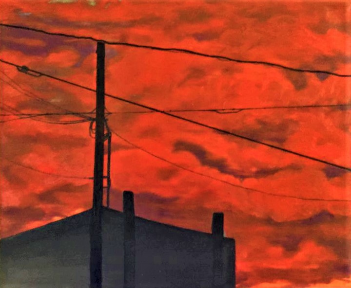 Domestic Structures painting series by Elia Salvador