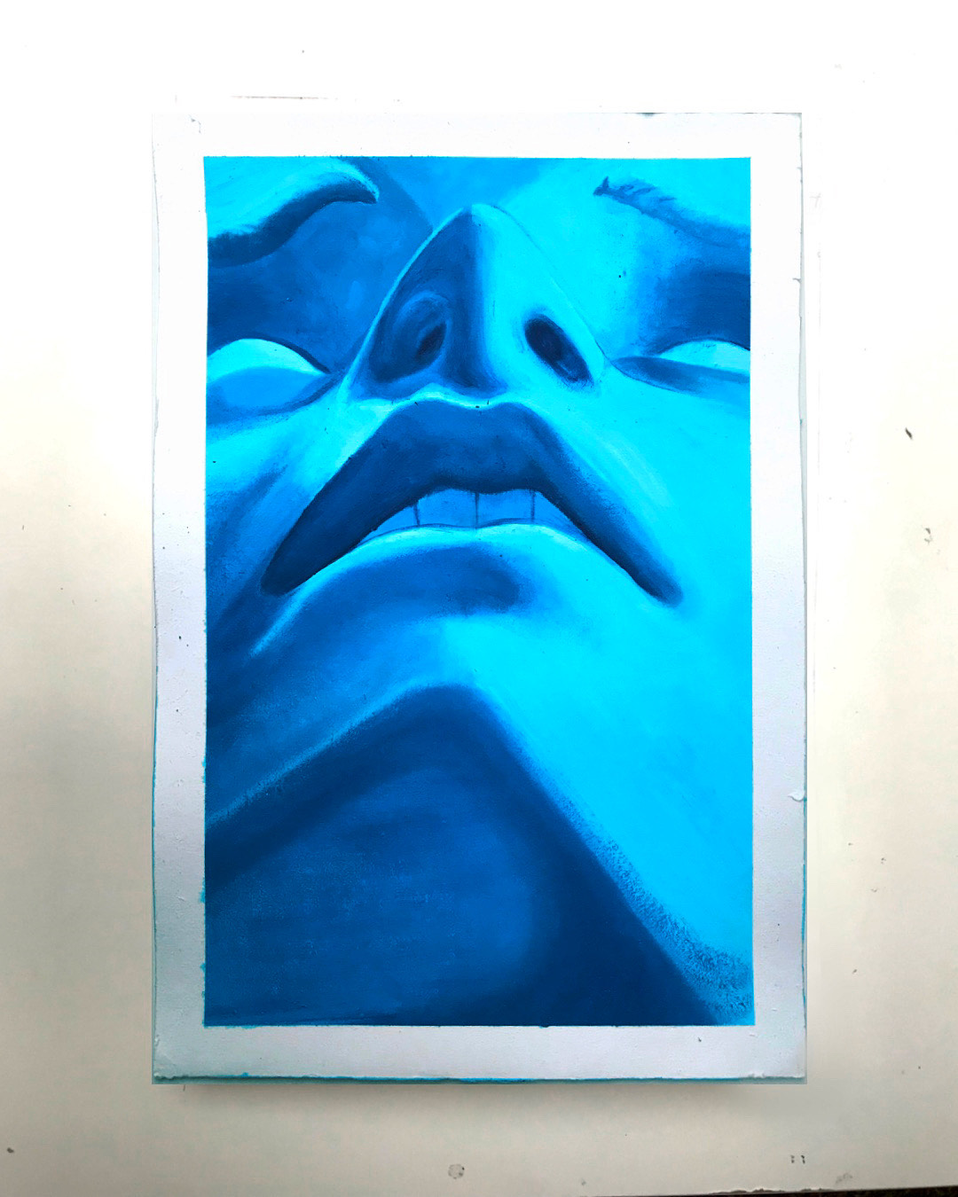 Blue face from the Celestial Bodies painting series