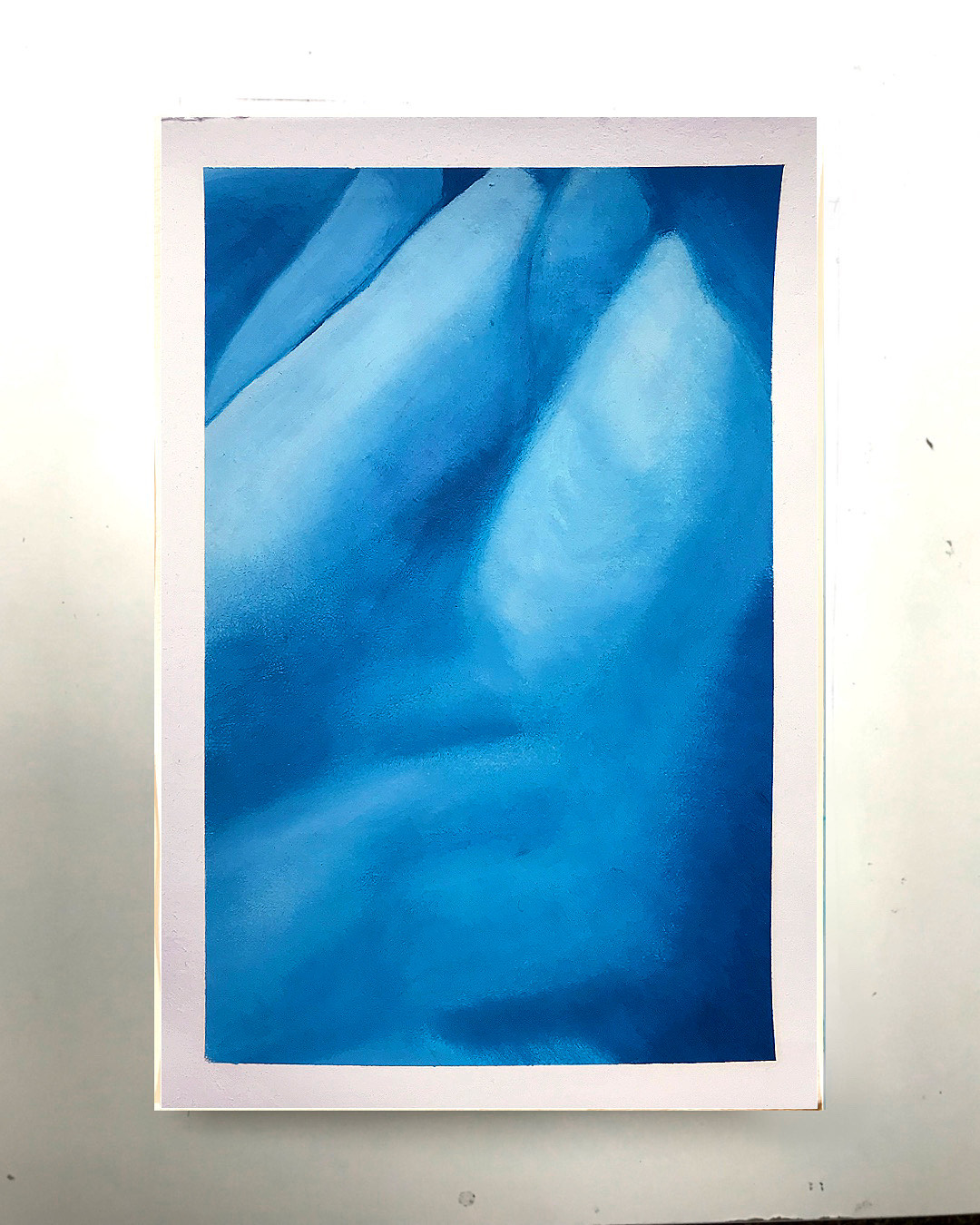 Painted anatomical detail from the Celestial Bodies series