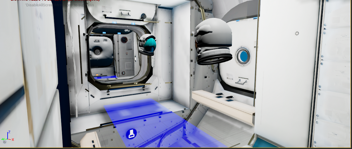 Interactive interior module in Mission to the Moon