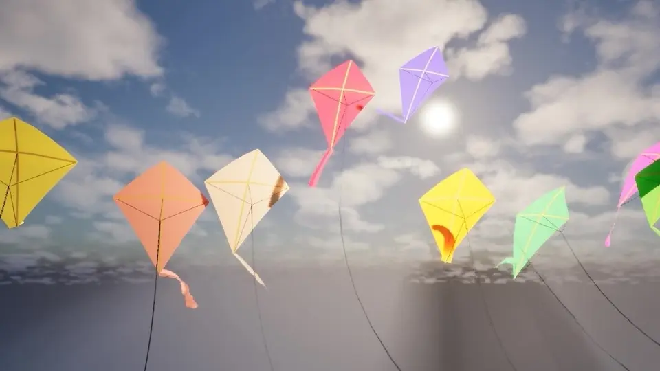 Procedural Kite System developed in Unreal Engine