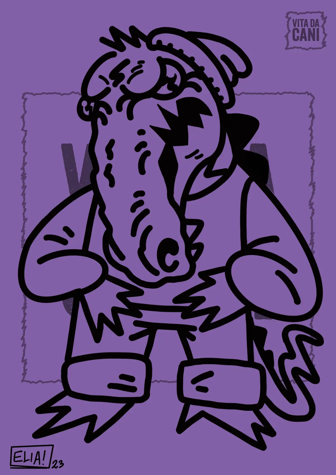 Sporty Cool illustrated character 1